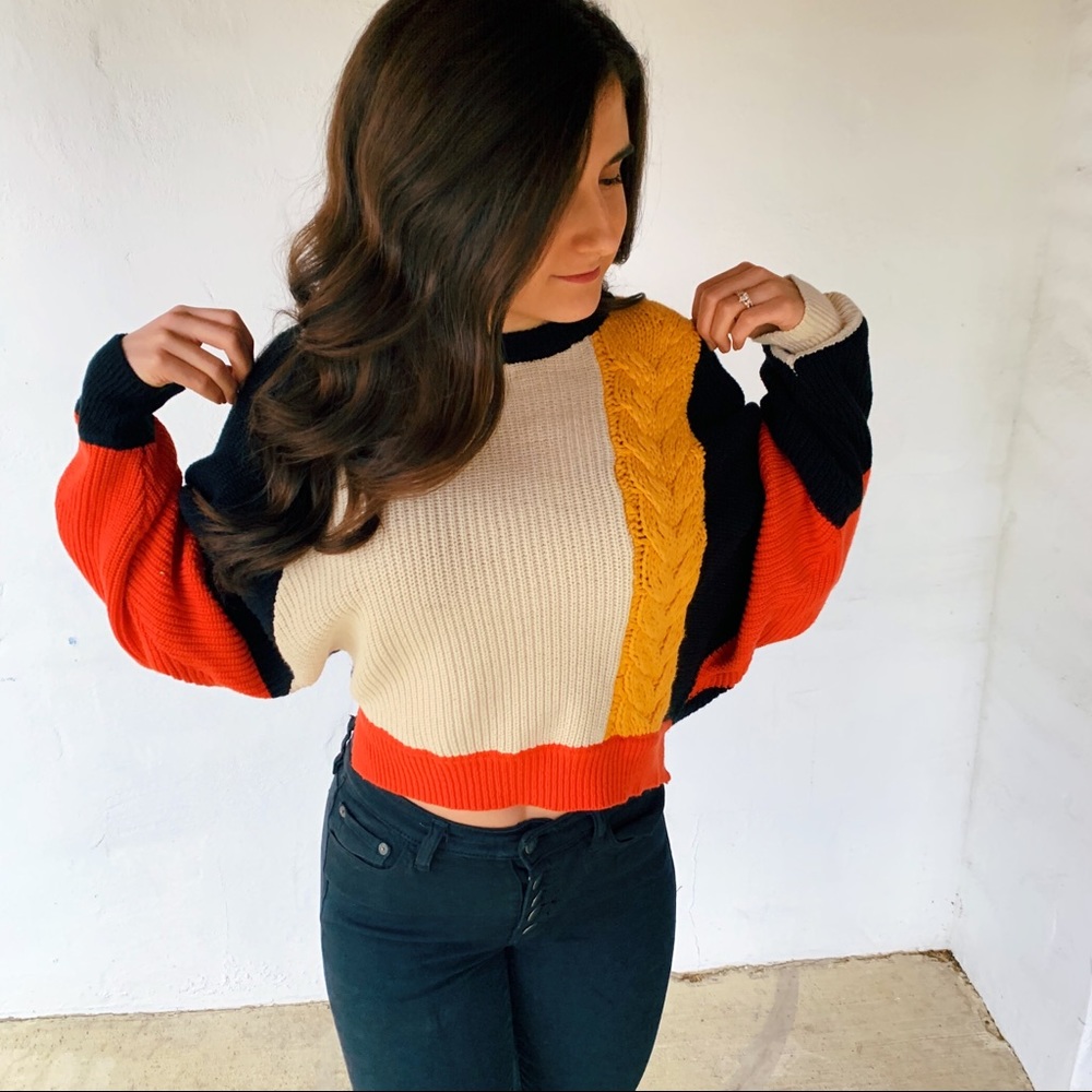 Colorblock sweater